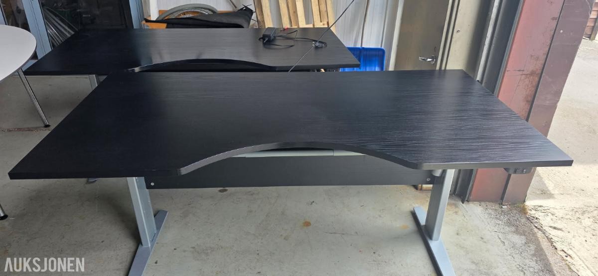 3 stk kontorbord - elektrisk hev og senk
