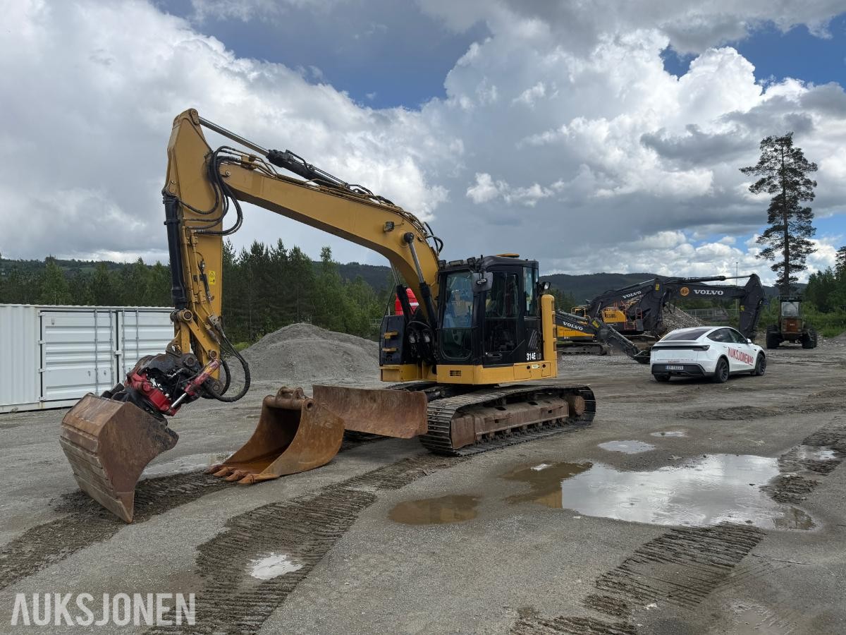 2014 Cat 314E Gravemaskin m/Tiltrotator-2 skuffer og skjær