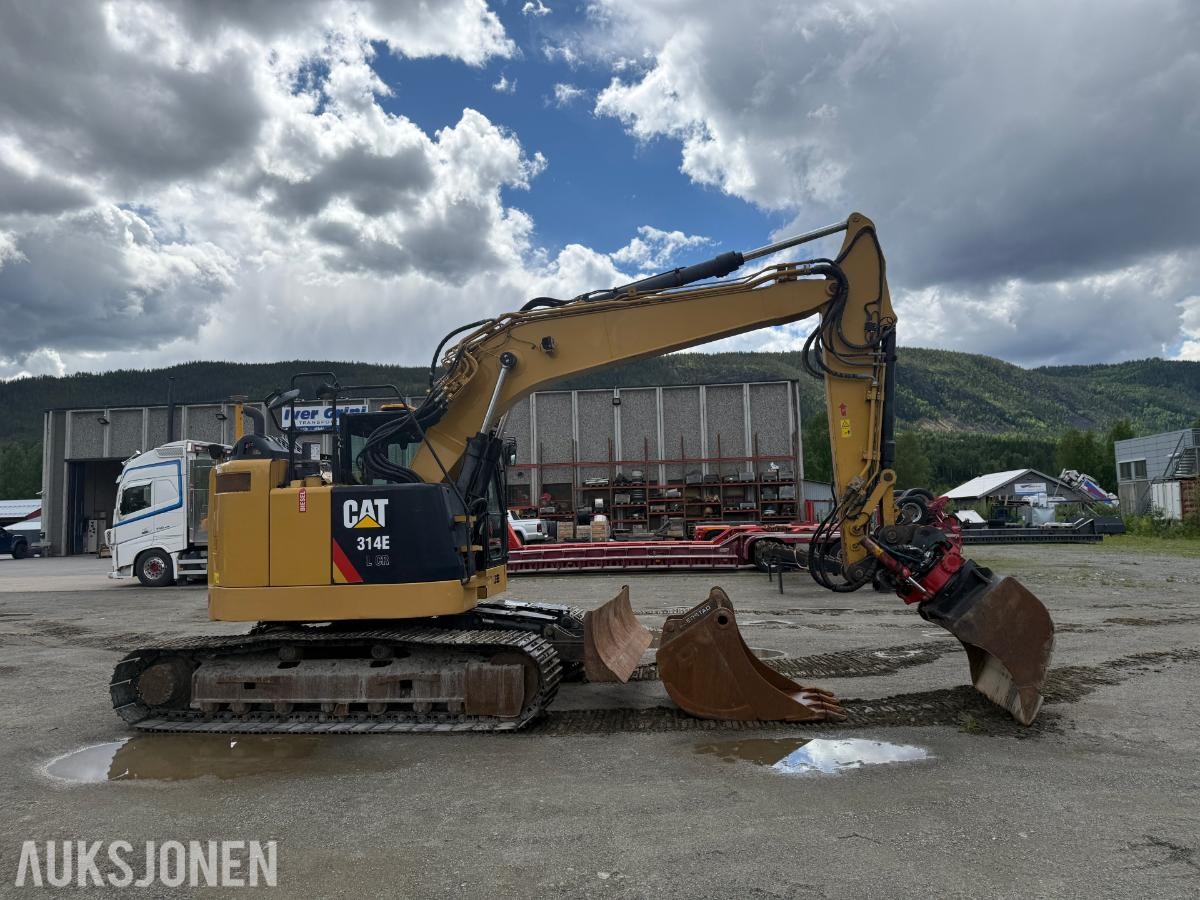 2014 Cat 314E Gravemaskin m/Tiltrotator-2 skuffer og skjær