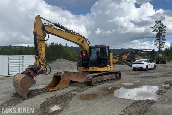 2014 Cat 314E Gravemaskin m/Tiltrotator-2 skuffer og skjær
