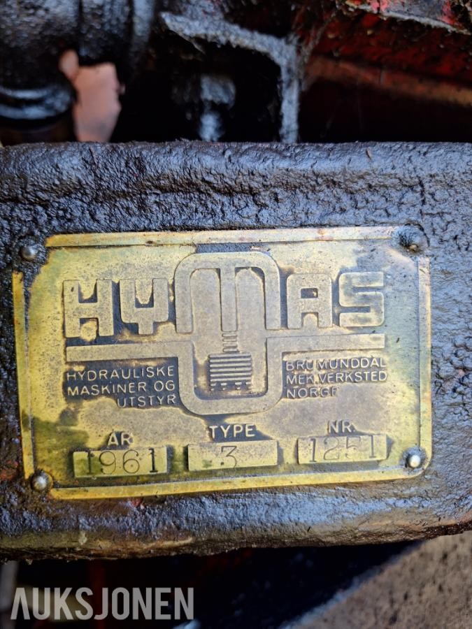 1961 David Brown 950 traktor med  Hymas 3 graveaggregat