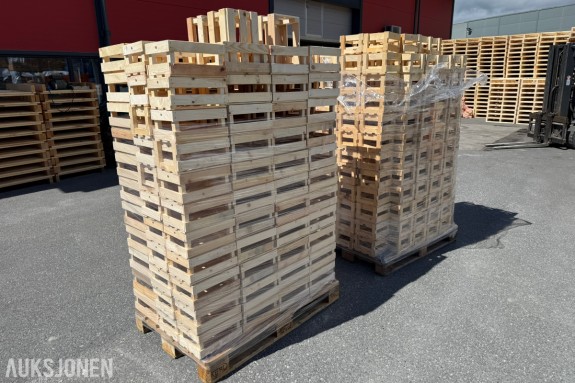 Små trekasser i tre – ca. 400 stk – Selvproduserte av restmaterialer
