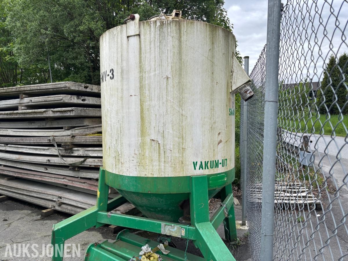 Vakuumtank / lagersilo på stativ – funksjonstestet
