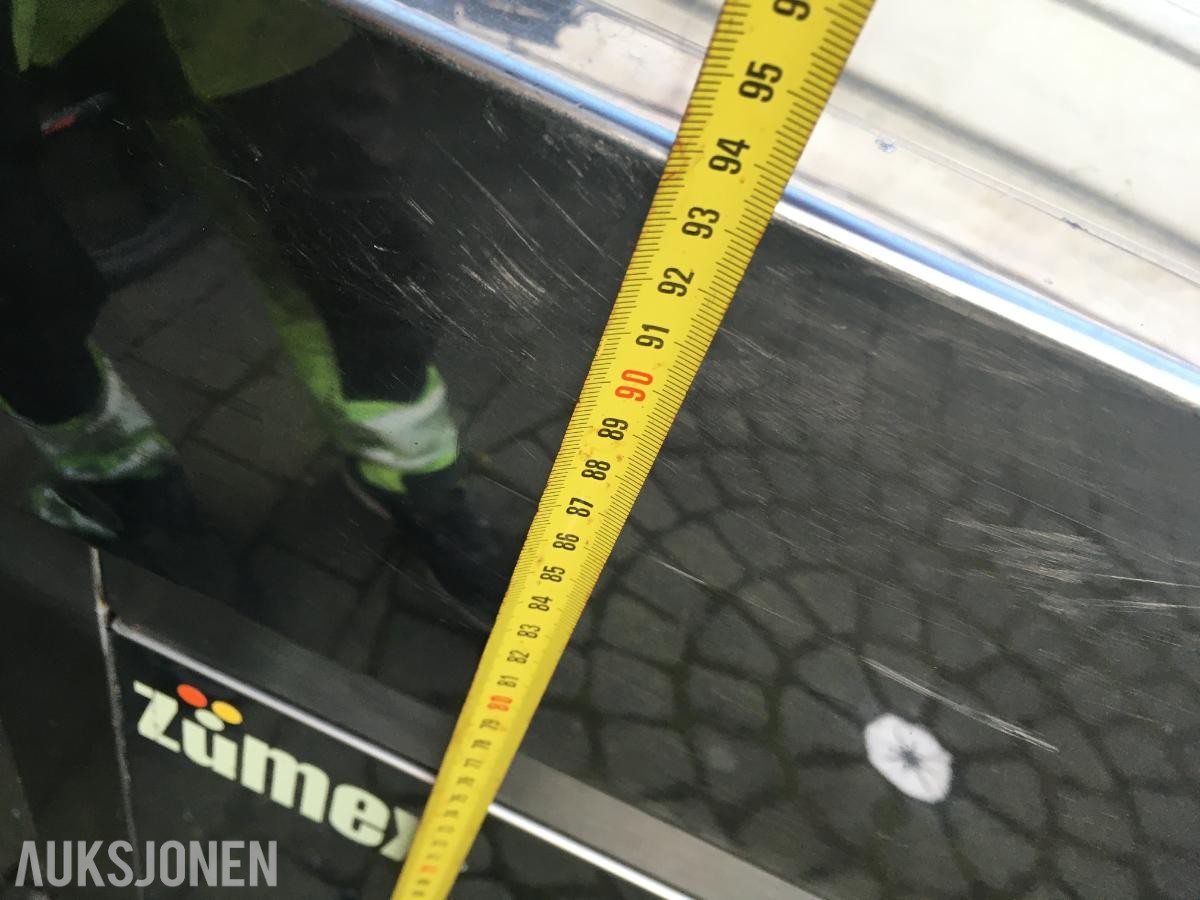 Rustfri benk med kum og skuffer Sumex