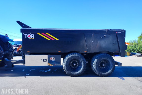 2025 TOR DH15T50H Dumperhenger - – Hardox – 21 tonn totalvekt – K80 – Hydraulisk høytløftende spredelem