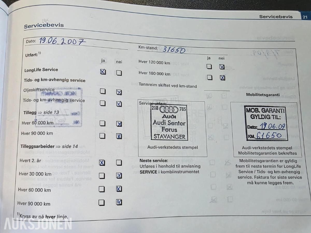 2005 Audi A4 1.6L 102HK MANUELL, 135300km