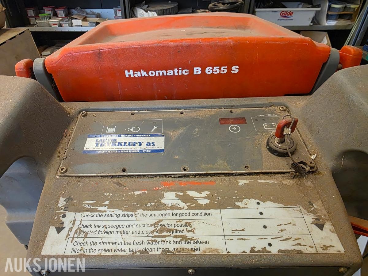 Hakomatic B 655 S gulvvaskemaskin – ikke funksjonstestet