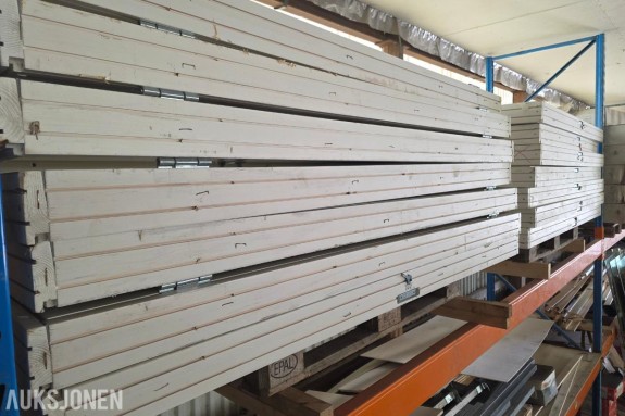 Parti med 14 stk.  provisoriske ytterdører fra Optimera – 1000 x 2100 mm
