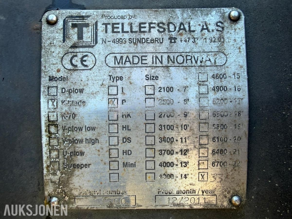 2011 Tellefsdal K-Blade V-plog