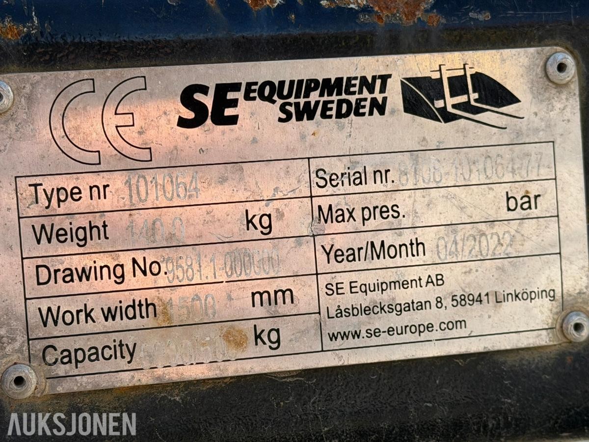 2022 SE Equipment Pallgaffel