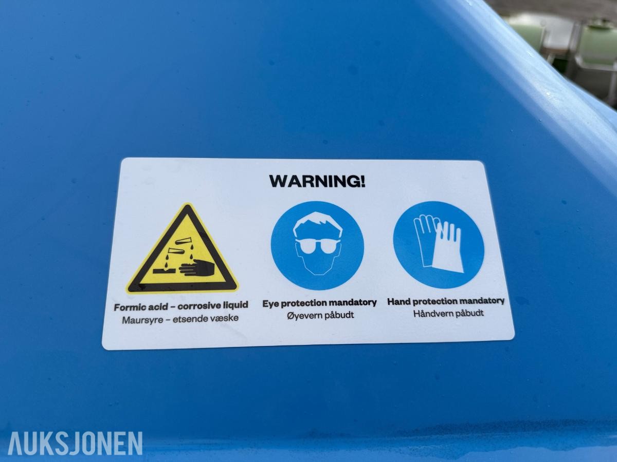 2023 Syrefast kar oppbevaringstank med lokk