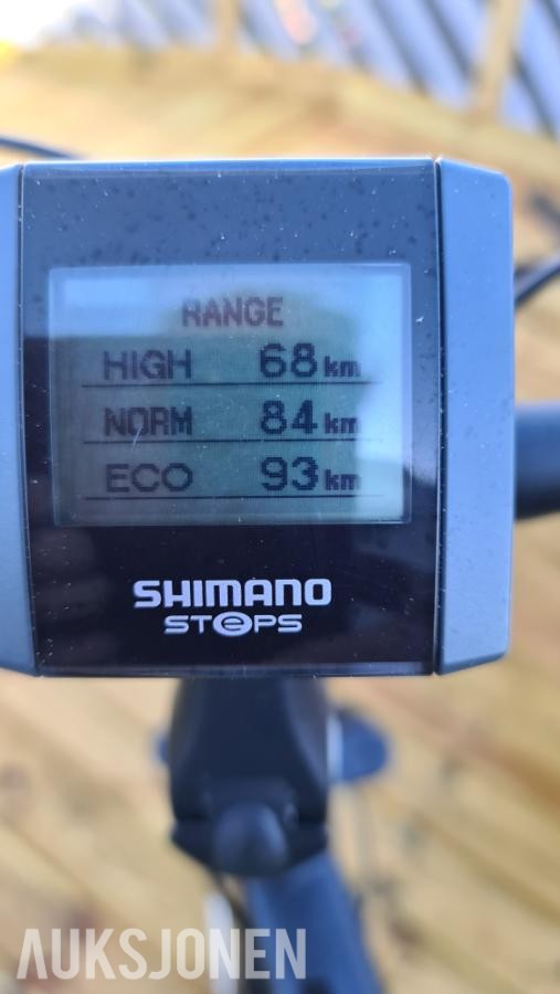 Shimano Steps motor og Shimano batteri.