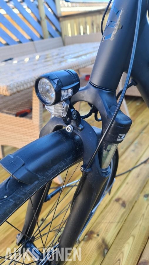 Shimano Steps motor og Shimano batteri.