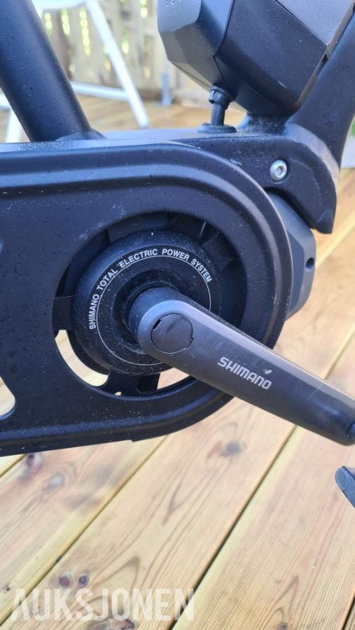 Shimano Steps motor og Shimano batteri.
