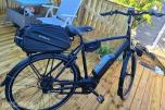 Shimano Steps motor og Shimano batteri. 