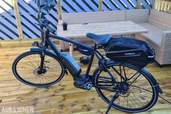 Shimano Steps motor og Shimano batteri. 