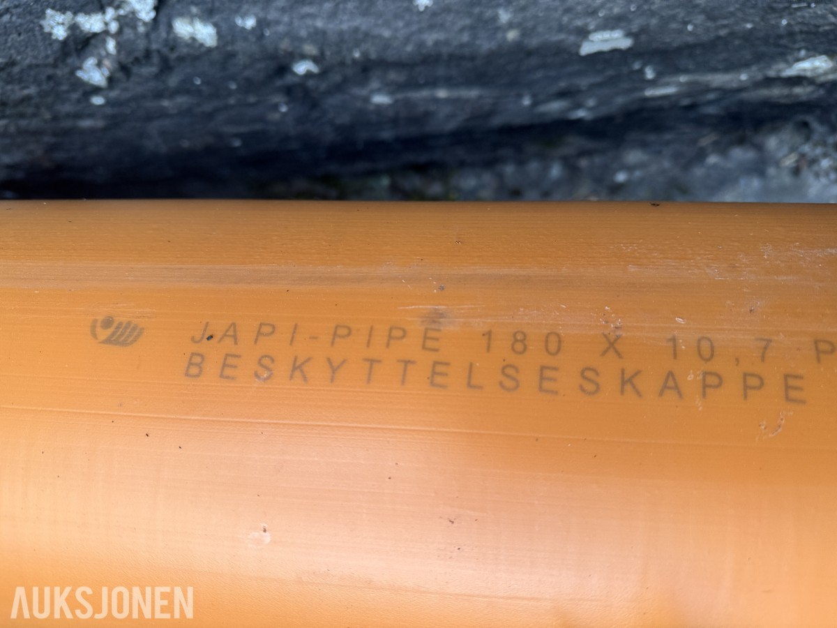 4 Stk JAPI-PIPE PE/PP-rør  /m beskyttelseskappe