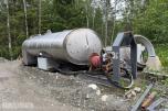 Vanntank på krokramme