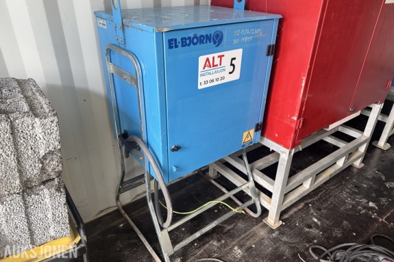El-Bjørn 125A/230V AC/IT Hovedsentral Byggstrøm-underfordeling 63A — med Eaton PLSM-C63 og CHINT NL1-63 jordfeilbryter