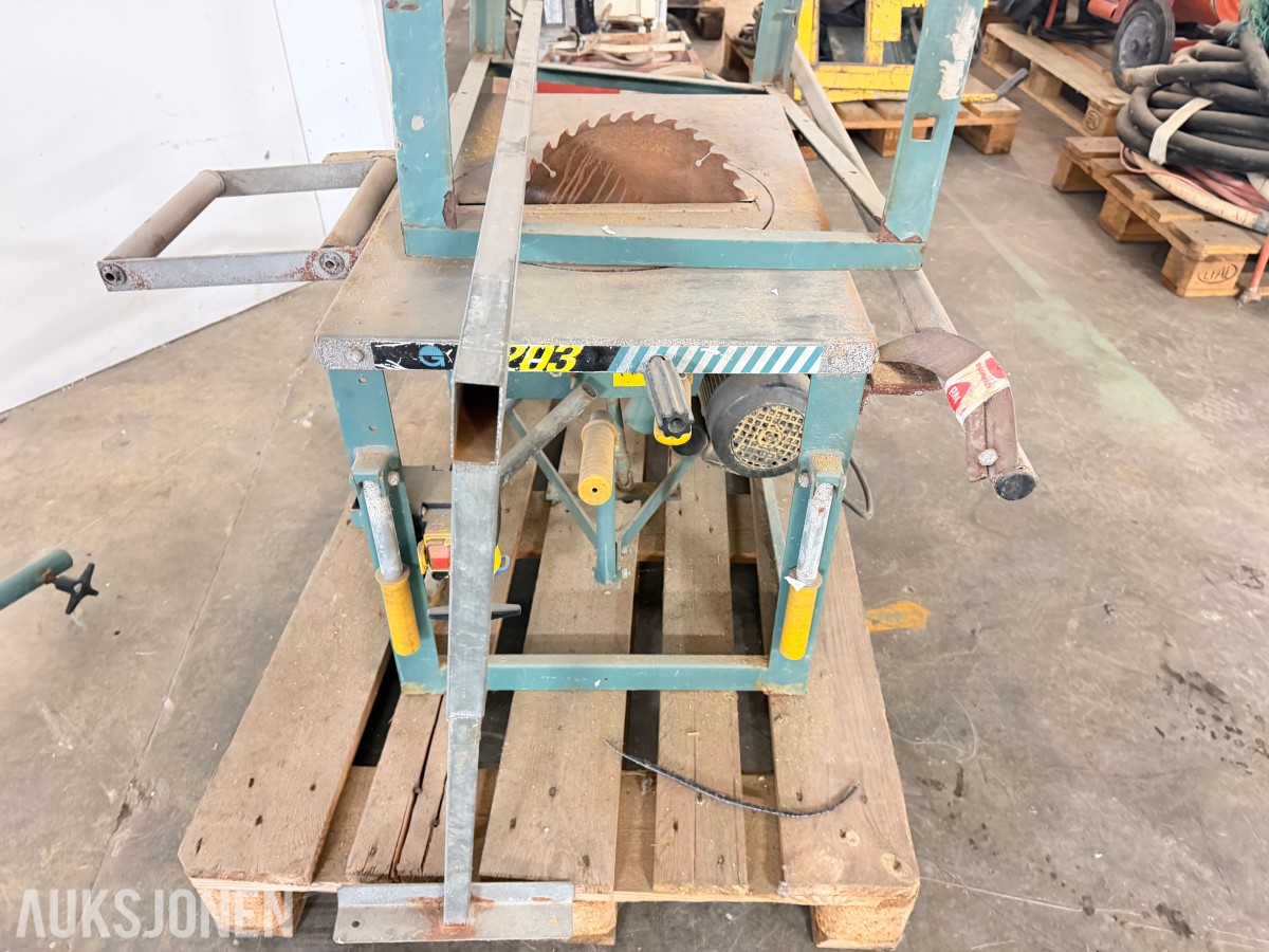 2003 ERNEX G1203 BORDSAG MED RULLEBANER – 230V