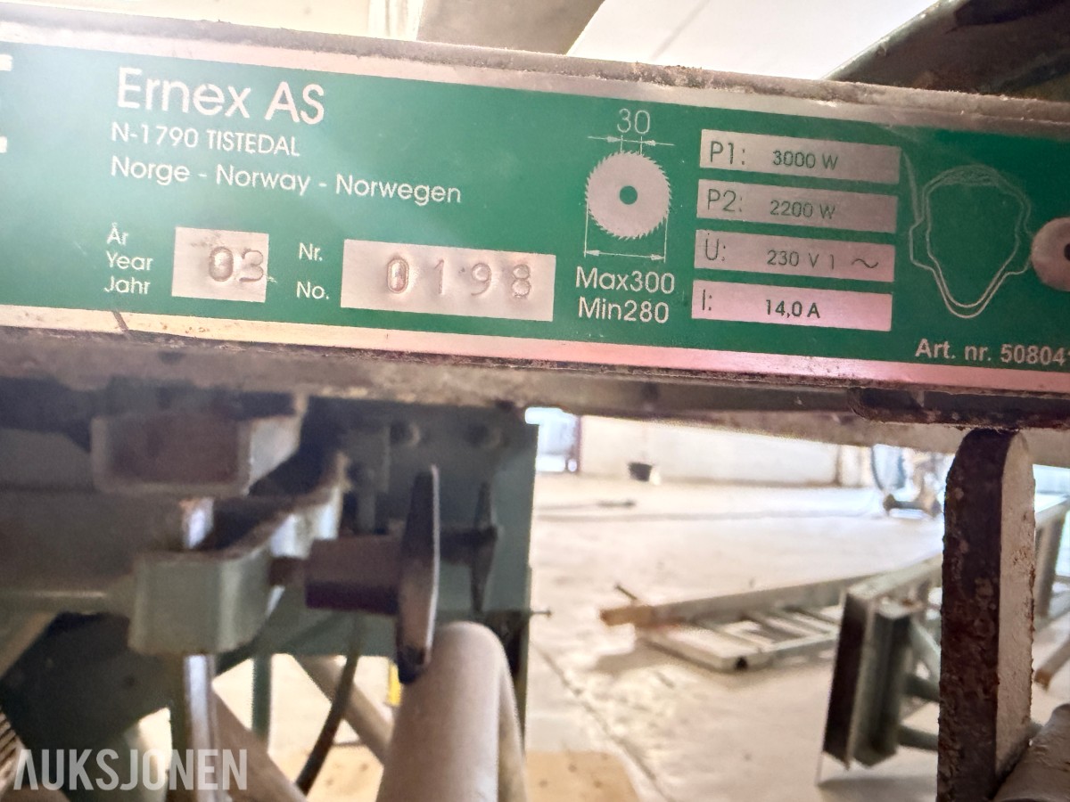 2003 ERNEX G1203 BORDSAG MED RULLEBANER – 230V