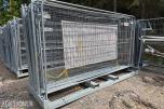 Byggegjerder med transportpall 20 gjerder 340x200 cm