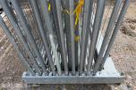 Byggegjerder med transportpall 20 gjerder 340x200 cm