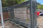 Byggegjerder med transportpall 20 gjerder 340x200 cm