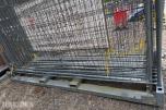 Byggegjerder med transportpall 20 gjerder 340x200 cm