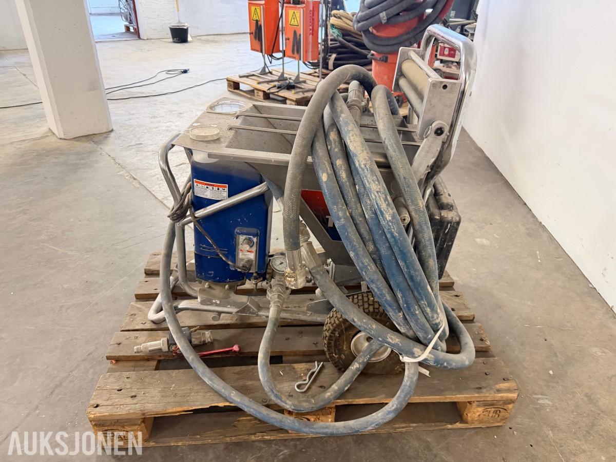 GRACO T-MAX 405 MØRTEL- OG PUSSPRØYTE MED SLANGER