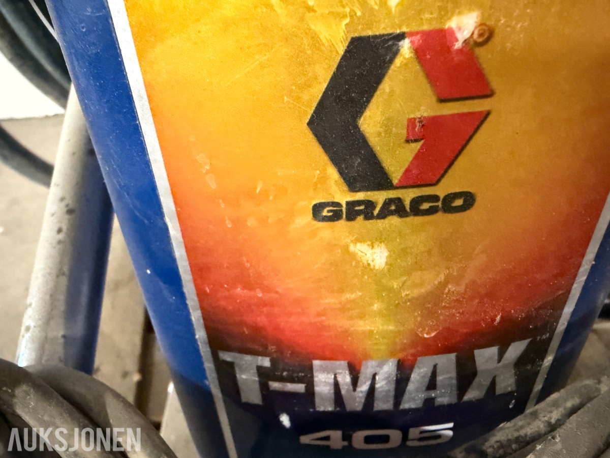 GRACO T-MAX 405 MØRTEL- OG PUSSPRØYTE MED SLANGER