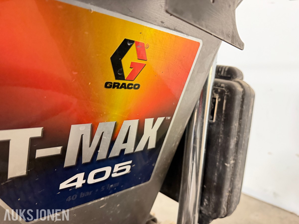 GRACO T-MAX 405 MØRTEL- OG PUSSPRØYTE MED SLANGER