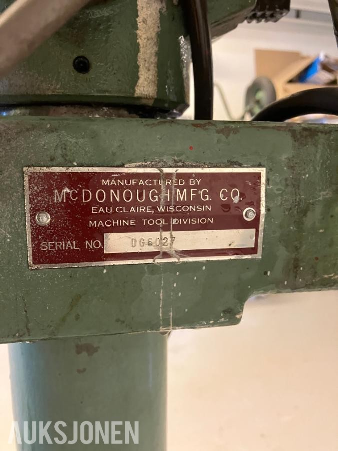 Sterling bor-slipemaskin – McDonough Mfg. Co. USA