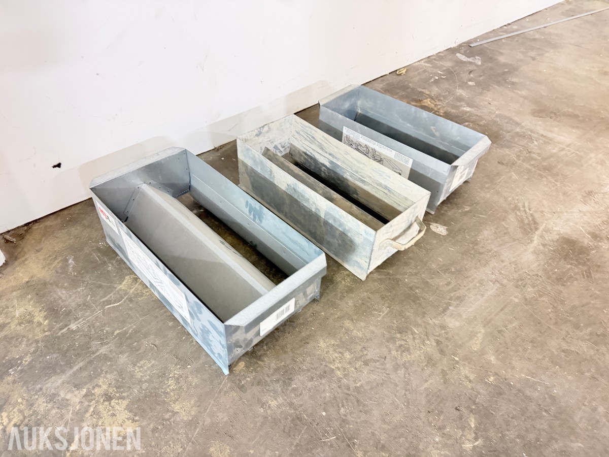 LECA MØRTELKASSER FOR BLOKKMUR - 3STK