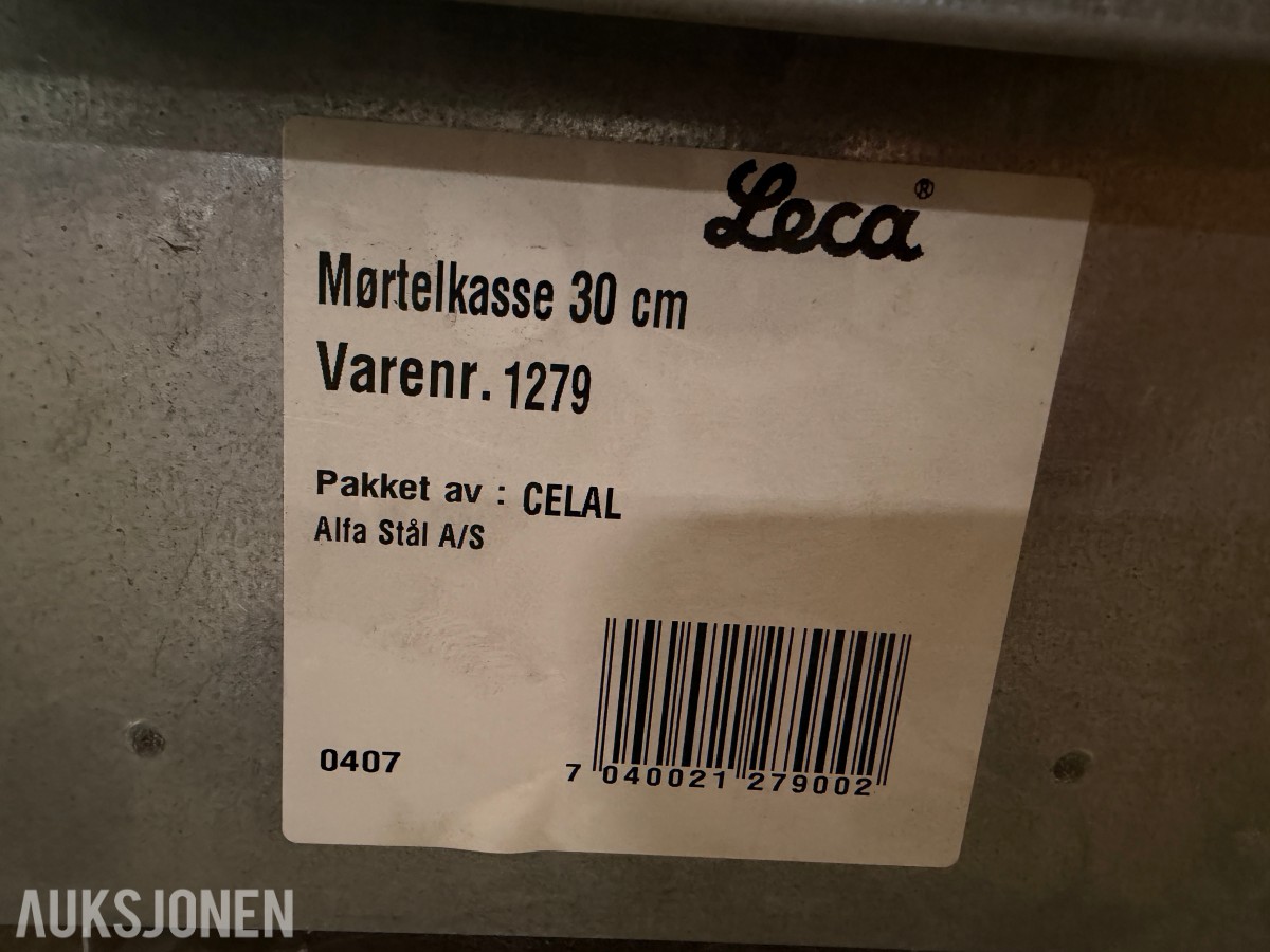 LECA MØRTELKASSER FOR BLOKKMUR - 3STK