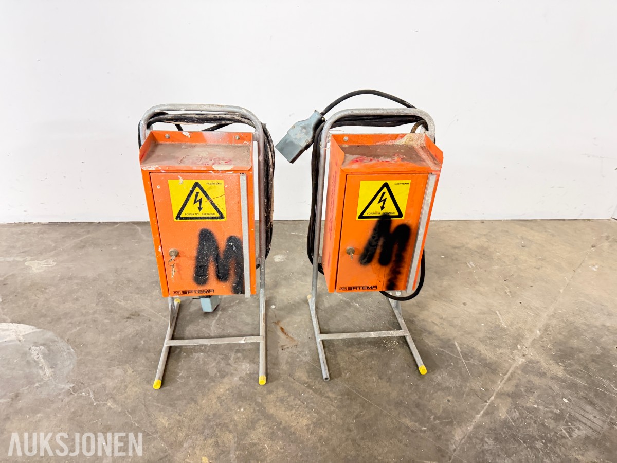 SATEMA MIDLERTIDIGE STRØMFORDELERE 230V / 25A - 2STK