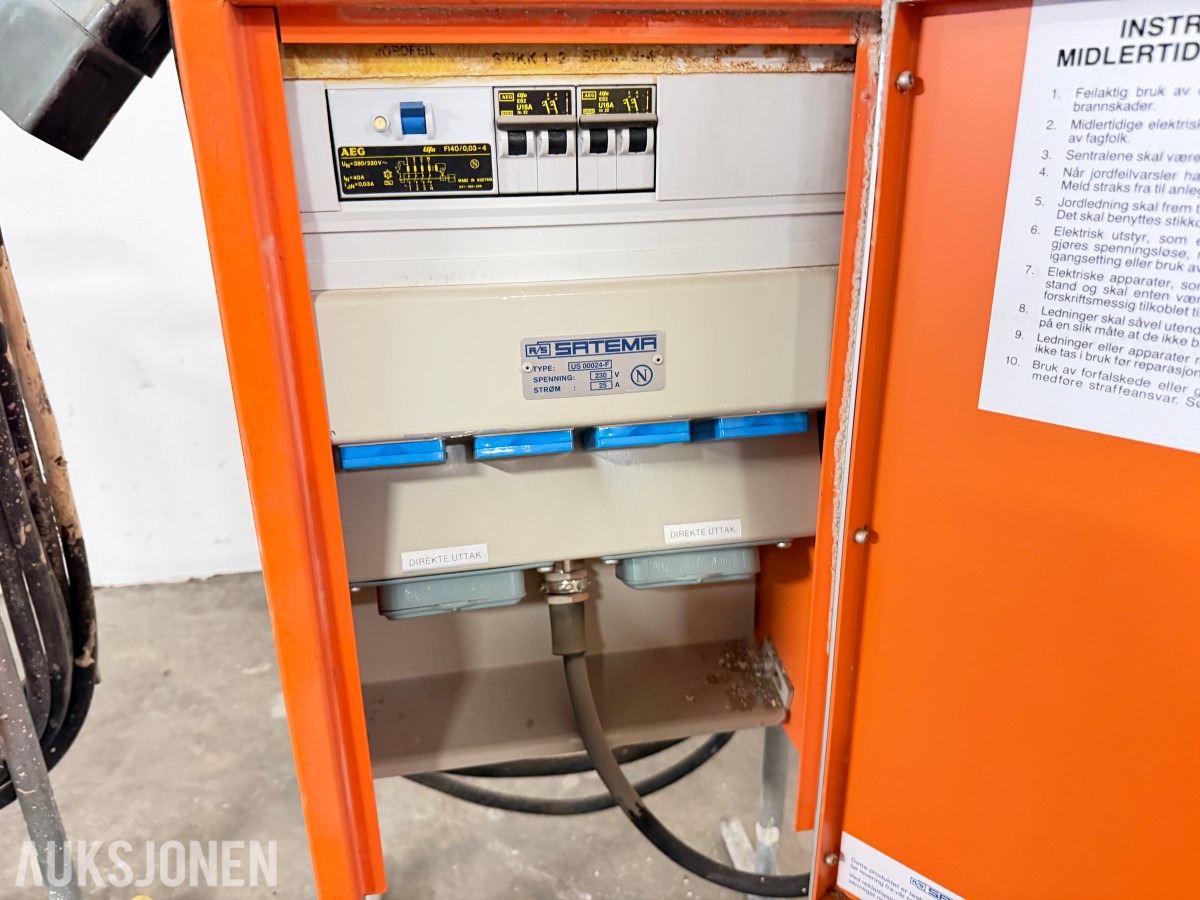 SATEMA MIDLERTIDIGE STRØMFORDELERE 230V / 25A - 2STK