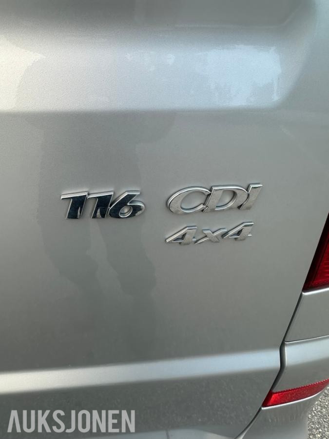 2012 Mercedes Benz Vito 116 CDI 163hk 4MATIC Automatgir Parkeringsvarmer Tilhengerfeste