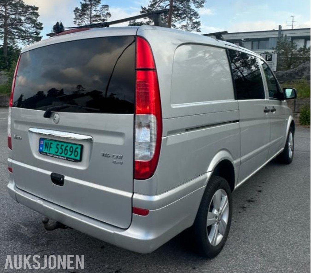 2012 Mercedes Benz Vito 116 CDI 163hk 4MATIC Automatgir Parkeringsvarmer Tilhengerfeste