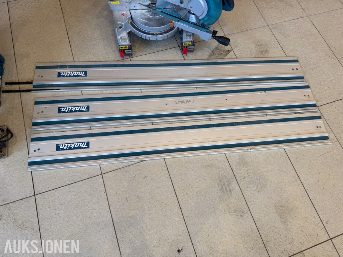 Makita skinnesag og kapp og gjærsag