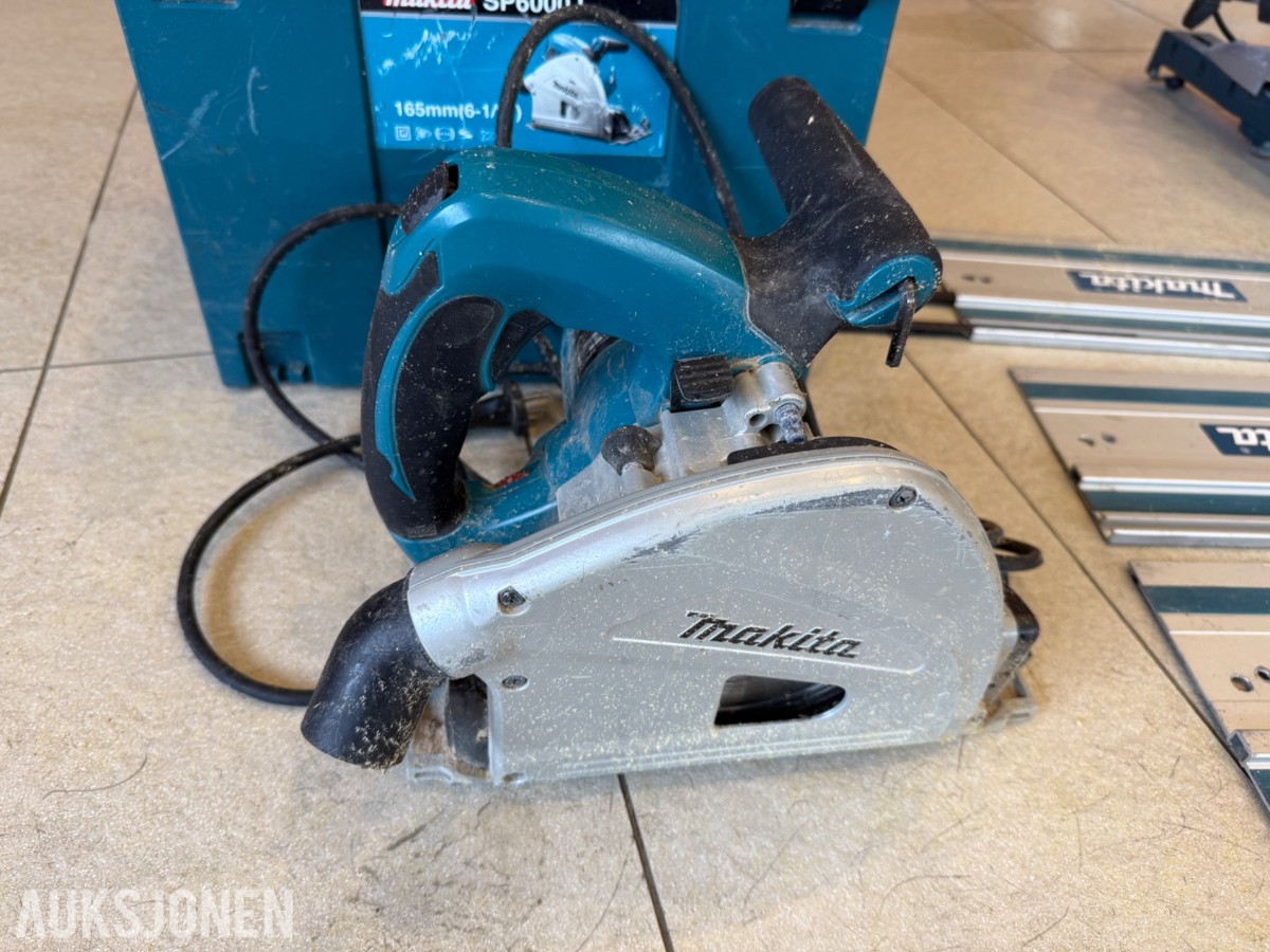 Makita skinnesag og kapp og gjærsag