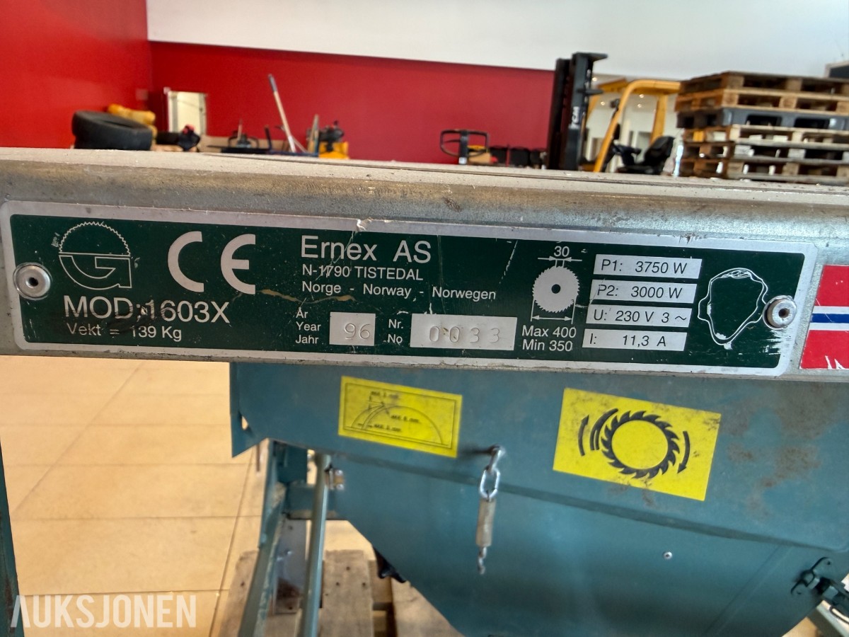1996 Ernex 1603X bordsag