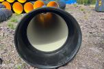Wavin 684/593mm X-Stream overvannrør m/muffe u/pakn.