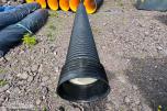 Wavin 684/593mm X-Stream overvannrør m/muffe u/pakn.