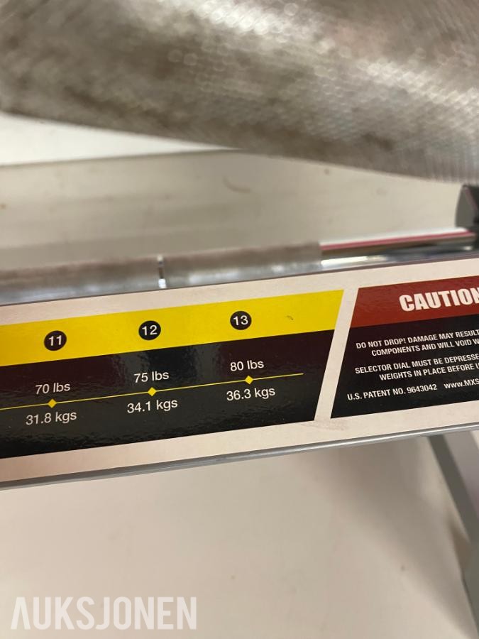 MX 80 vektstang treningsutstyr