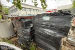 Parti gummibelagte lekeplassmoduler – selges samlet