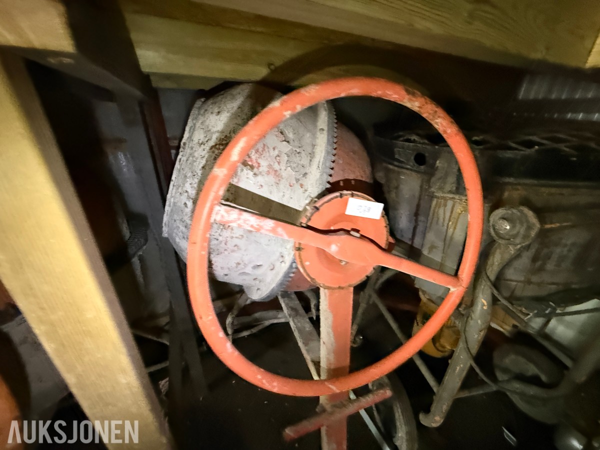 Tvangsblander / mørtelblander på hjul