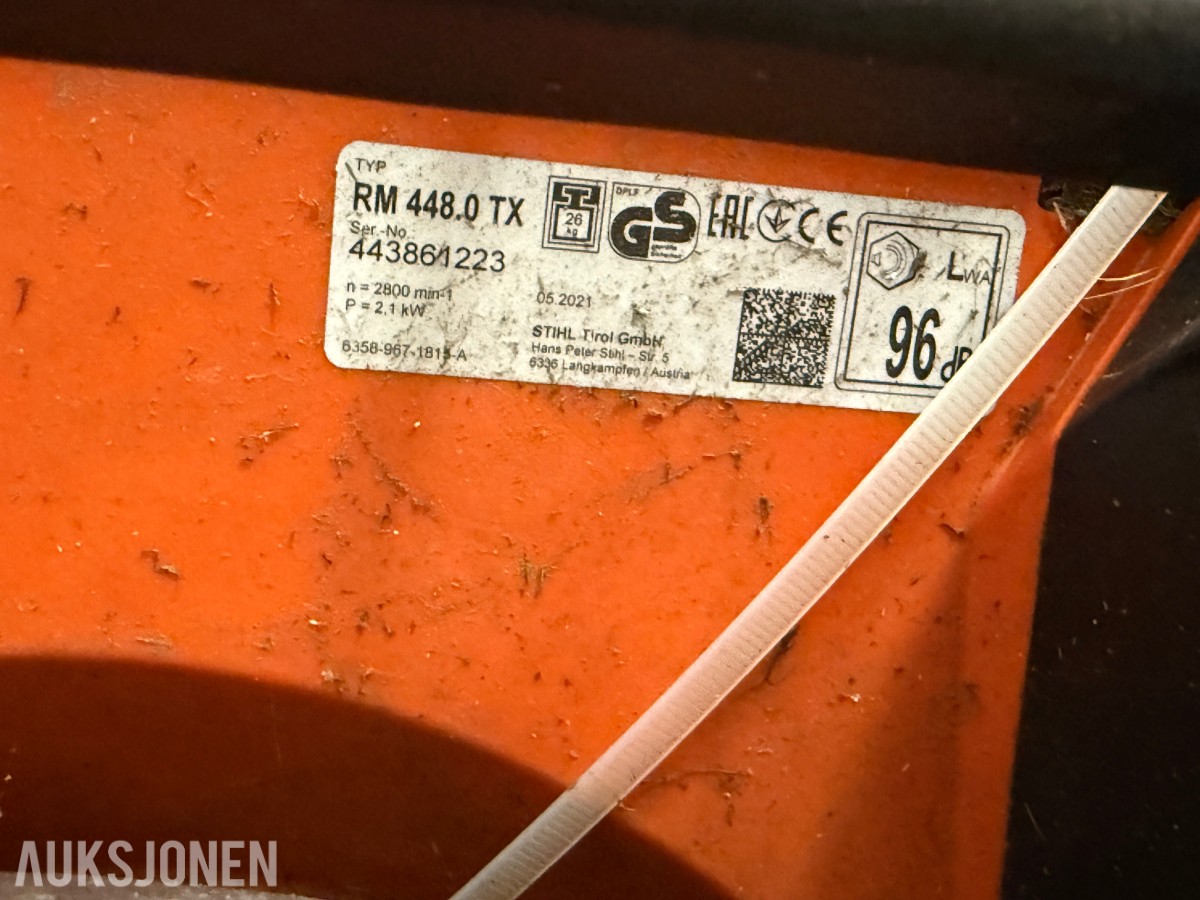 STIHL RM 448.0 TX gressklipper med oppsamler