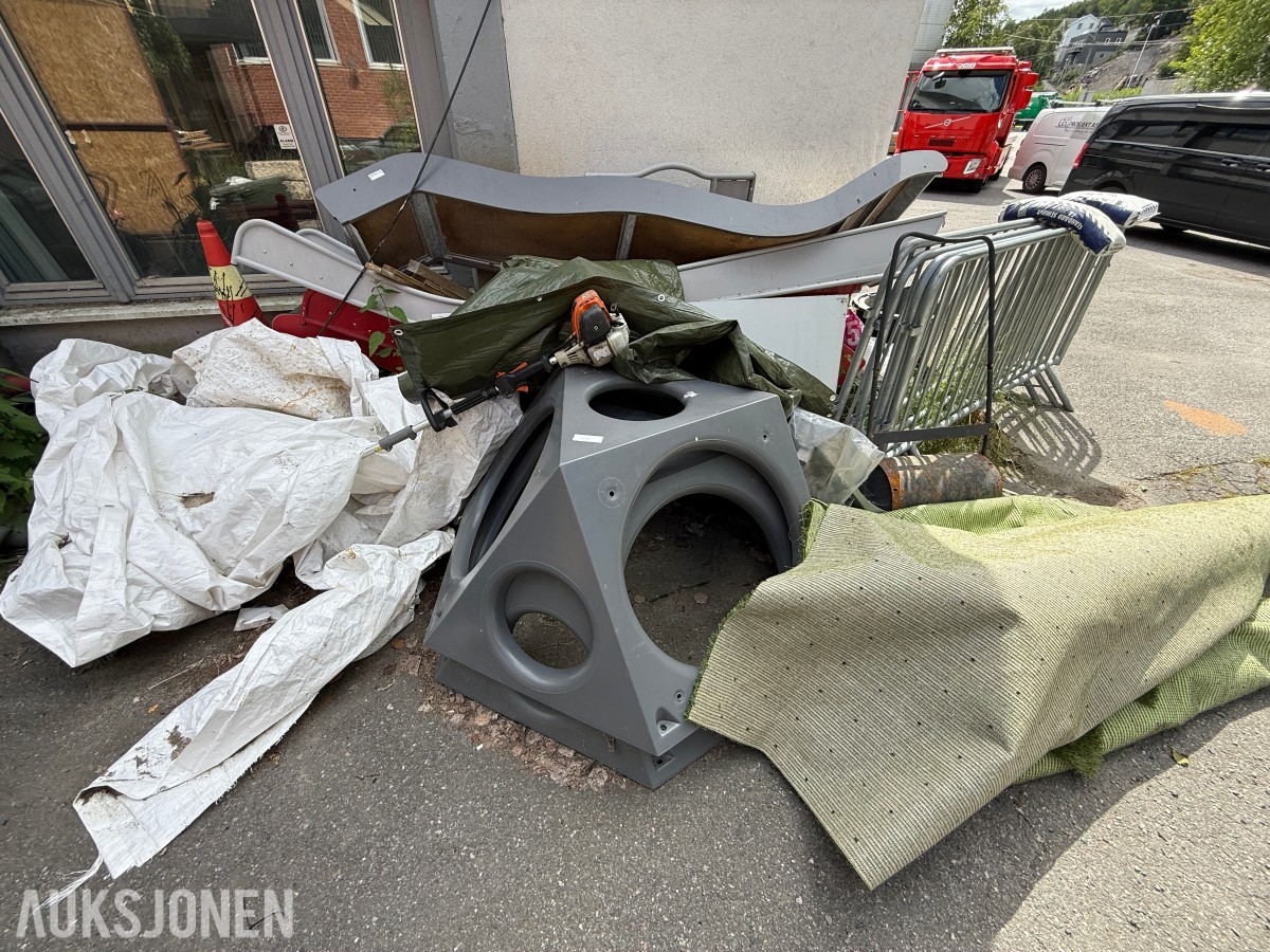 Parti diverse bygg- og anleggsmateriell