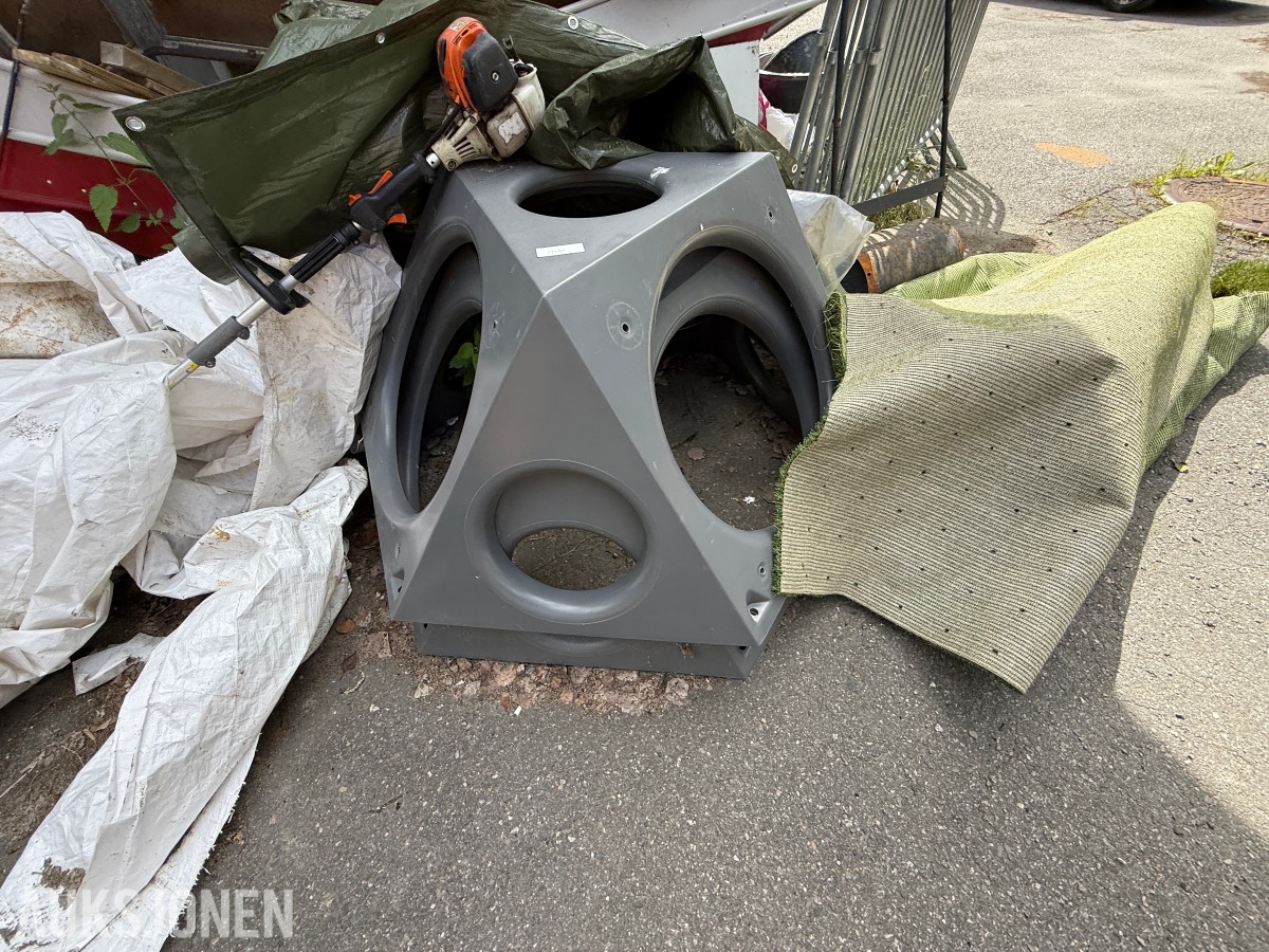 Parti diverse bygg- og anleggsmateriell